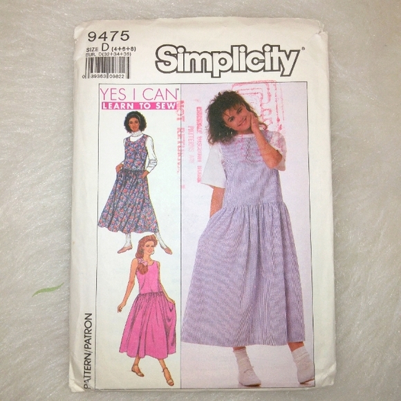 Simplicity 9475 EASY Jumper, learn to Sew Size 4-6-8 - Picture 1 of 5